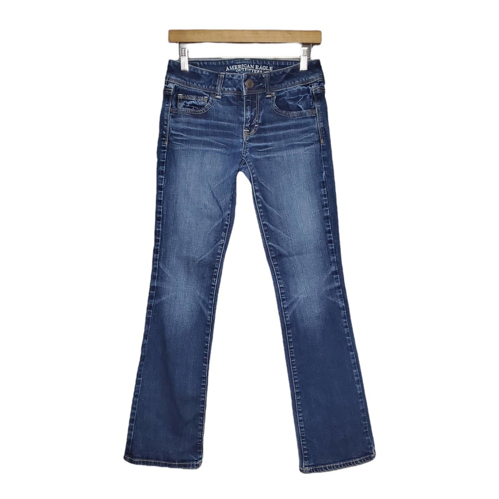 American Eagle Size 4 Denim Jeans Kick Boot Stretch